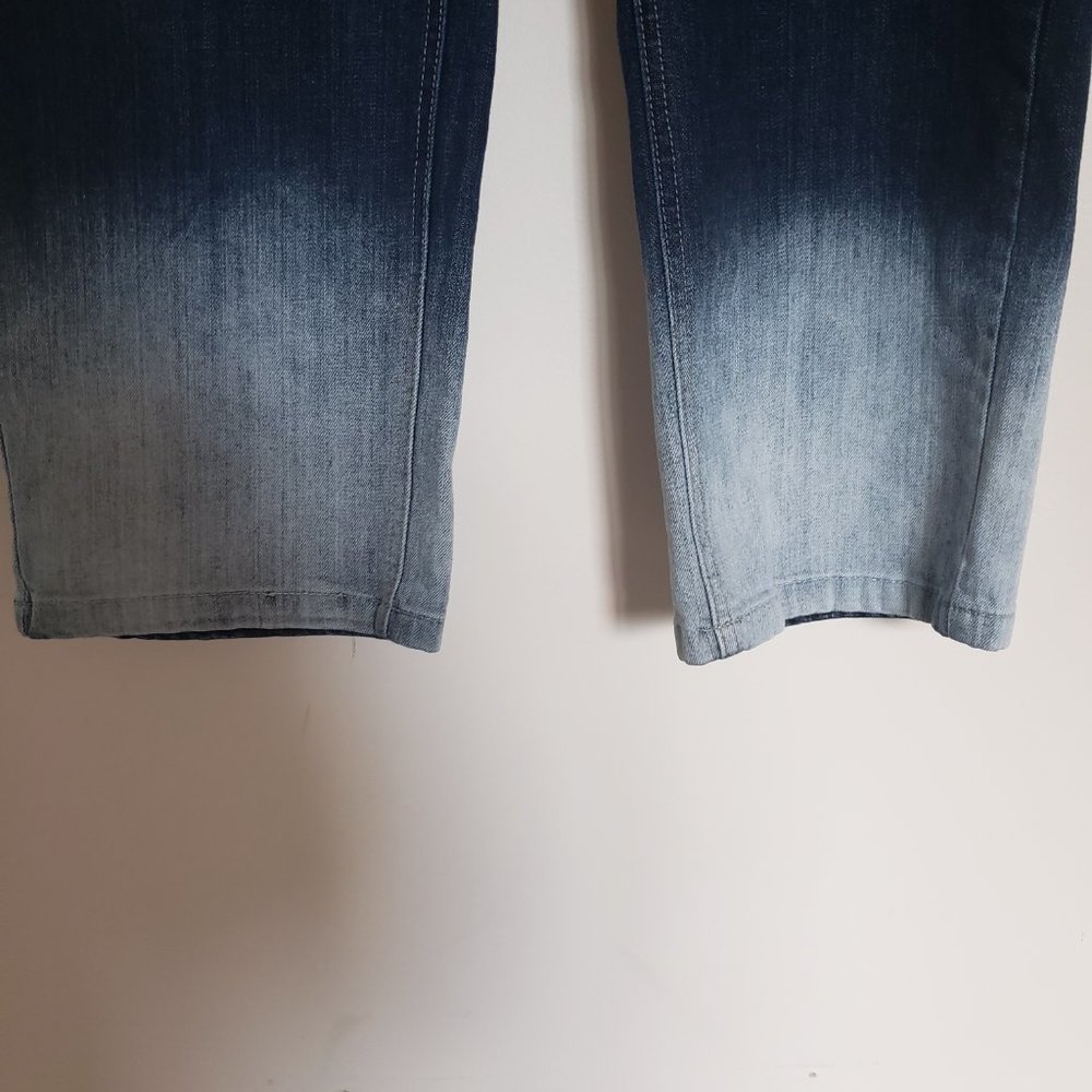 White House Black Market Noir Size 14 Denim Capris - Picture 2 of 9